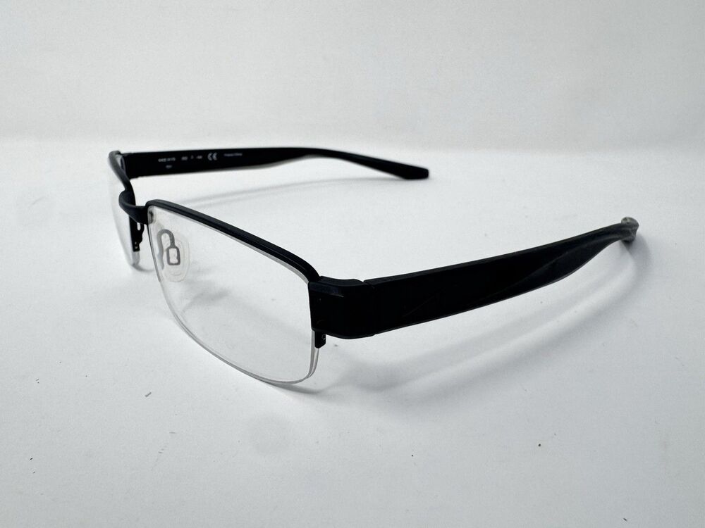 Nike 8170 002 Black Half Rim Eyeglass Frames 55-18-140 Authentic - Picture 3 of 9